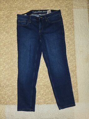 Calvin Klein Capri Dark Jeans Size 10 Women's
